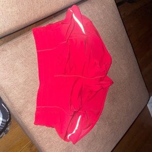Lululemon size 6 red shorts only worn twice